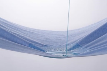 Image de Drap-housse imperméble bleu 120 x 60 cm