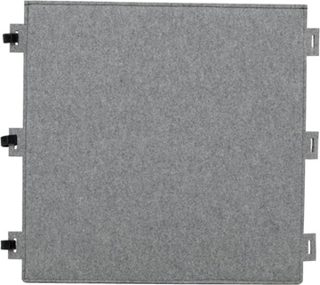 Image de Panneau acoustique en feutre, carré gris