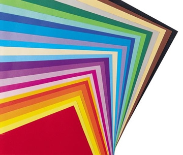 Image de Papier à dessin multicolore, 50 couleurs ass.