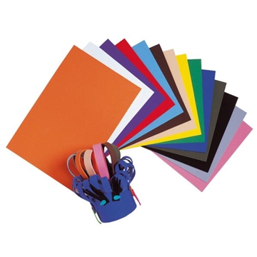 Image de Feuilles mousse 20 x 30 cm, les 14 couleurs assorties