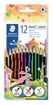 Image de Crayons couleur Noris club Staedtler, la pochette de 12