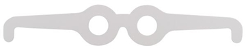 Image de Masques formes lunettes en carton, les 12