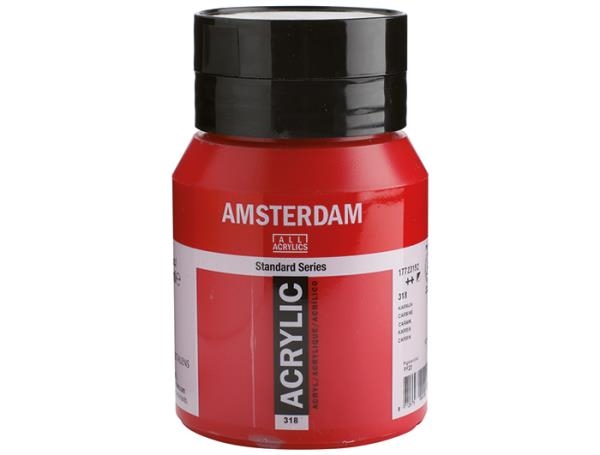 Image sur Peinture acrylique Amsterdam 500 ml Carmin