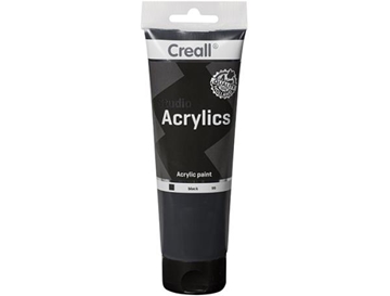 Image de Creall-acryl noir, tube de 250 ml