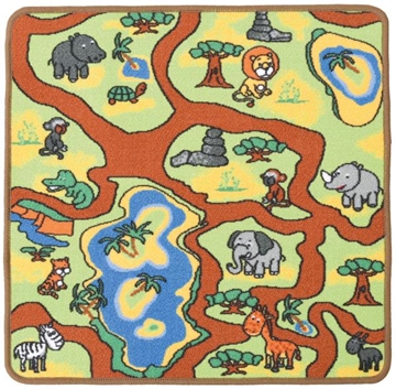 Image de Tapis de jeu carré "le zoo"