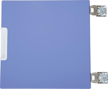 Image de Petite porte montée sur le séparateur bleu avec amortisseurs