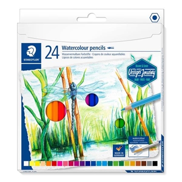 Image de Crayons de couleur aquarellable, boîte de 24