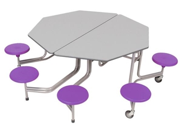 Image de Table pliante Sico octogonale 8 enfants H 68cm Ø 200 cm