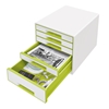 Image sur Bloc de classement Leitz 5 tiroirs vert