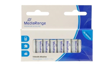 Image de Pile Mediarange LR03 AAA Premium Alkaline 1.5 V blister/10