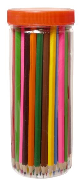 Image sur Pot 72 crayons de couleur de 18 cm