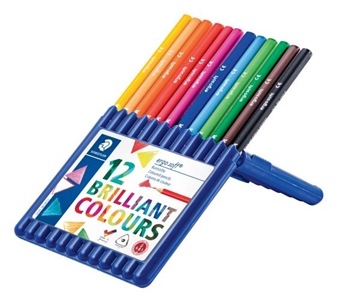 Image de Crayons de couleur Ergosoft, la pochette de 12