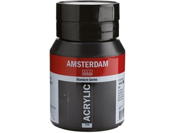Image de Peinture acrylique Amsterdam 500 ml Noir oxyde