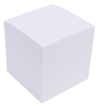 Image de Bloc cube mémo blanc encollé