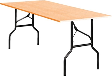 Image de Table pliante, piétement noir