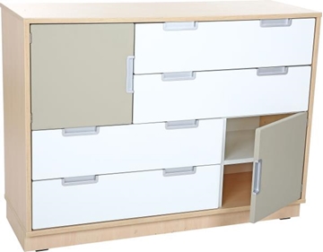 Image de Meuble 4 tiroirs et 2 portes