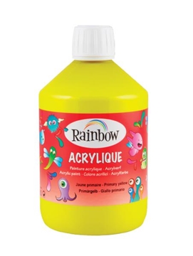 Image de Peinture acrylique Rainbow 500 ml jaune primaire