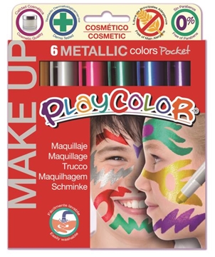 Image de Playcolor make up, l’étui de 6 couleurs métalliques