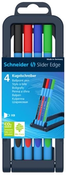 Image de Stylo à bille Slider Edge XB, boite de 4 assortis