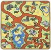 Image sur Tapis de jeu carré "le zoo"