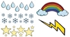 Image sur Symboles météo A3 pour fenêtre