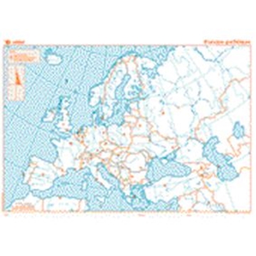 Image de Cartes Muette d'exercices Europe politique les 50
