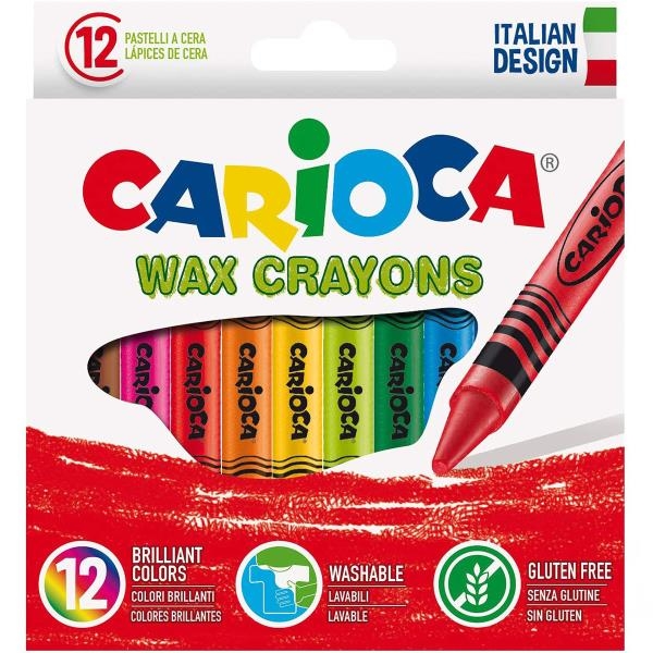 Image sur Crayons à colorier à la cire, pochette de 12