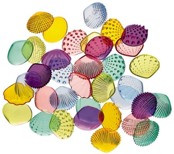 Image de Coquillages transparents, set de 72