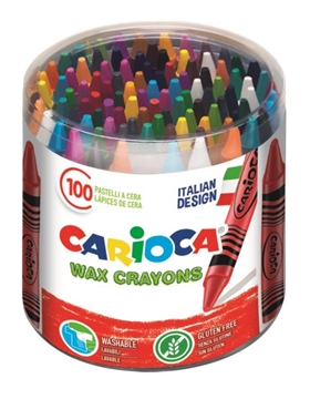 Image de Pot de 100 crayons gras à la cire