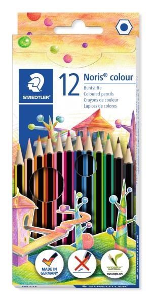 Image sur Crayons couleur Noris club Staedtler, la pochette de 12