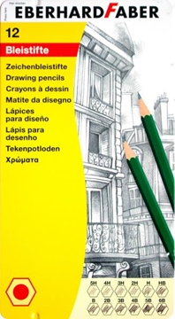 Image de Crayons noirs de dessin Faber, les 12