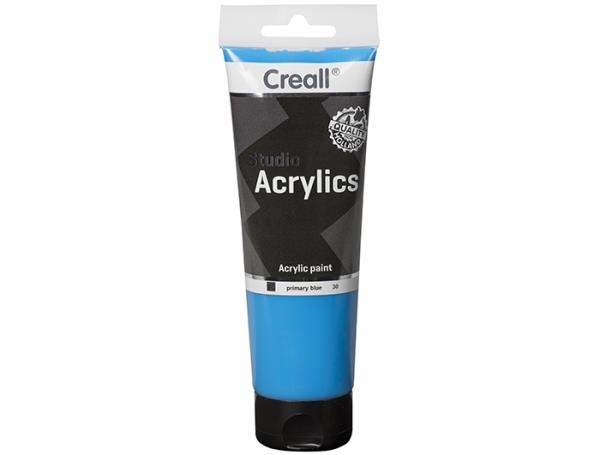 Image sur Creall-acryl bleu primaire, tube de 250 ml