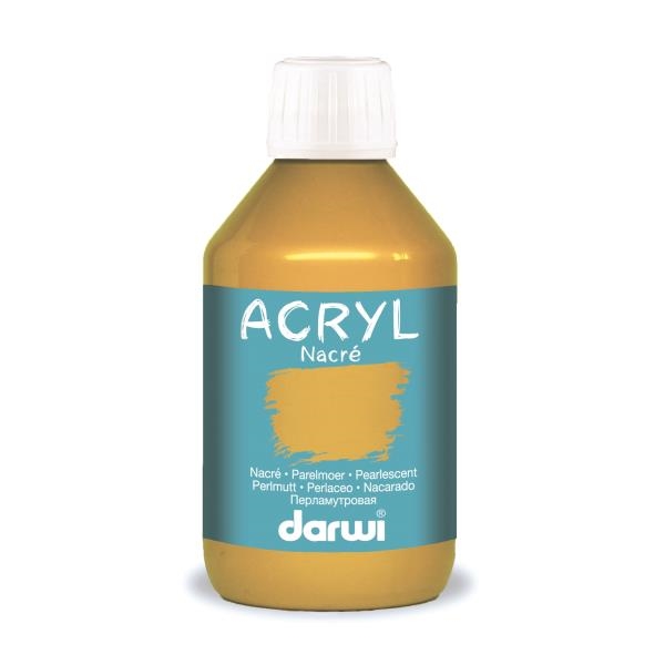 Image sur Darwi acryl nacré 250 ml jaune or
