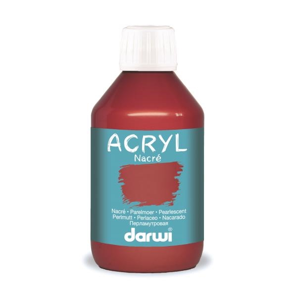 Image sur Darwi acryl nacré 250 ml rouge