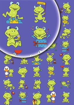 Image de Étiquettes récompenses : les grenouilles joyeuses