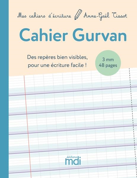 Image sur Mes cahiers d'écritures MDI - Cahier gurvan 3 MM à la française