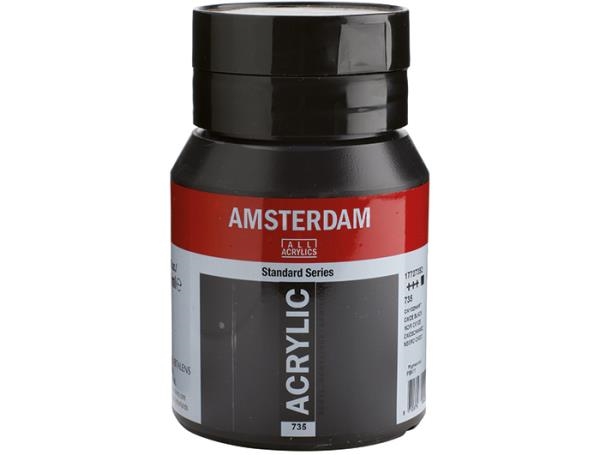 Image sur Peinture acrylique Amsterdam 500 ml Noir oxyde