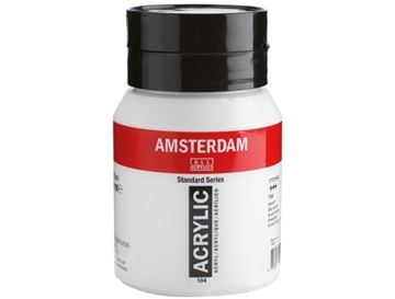 Image de Peinture acrylique Amsterdam 500 ml Blanc de zinc transpar.