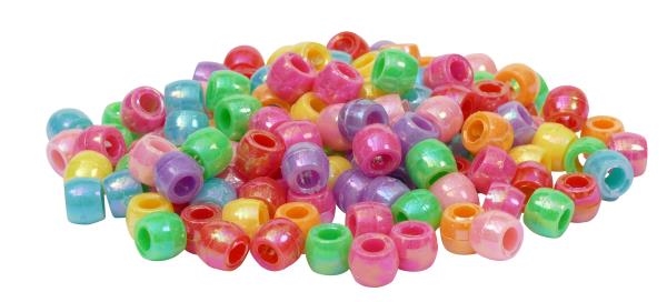 Image sur Perles rondes en plastique nacré, 500 gr