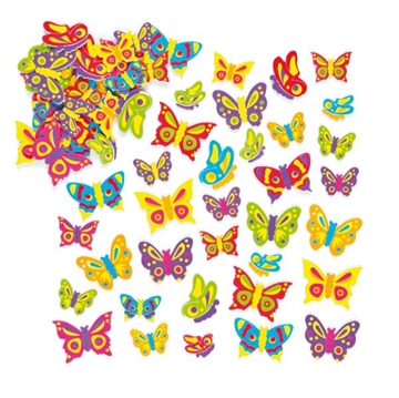 Image de Gommettes en néoprène adhésives ‘’Papillons‘’
