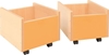 Image sur Banc avec 2 bacs à roulettes orange