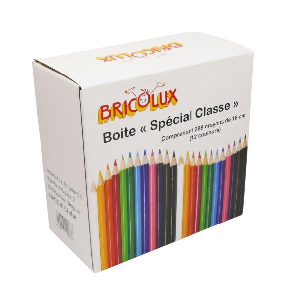 Image sur Crayons couleur "qualité supérieure", boite scolaire de 288