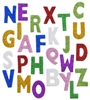 Image sur Gommettes pailletées autocollantes "lettres majuscules"
