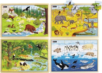 Image de Puzzle les animaux du monde