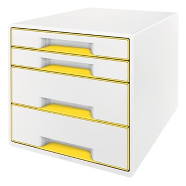 Image sur Bloc de classement Leitz 4 tiroirs jaune