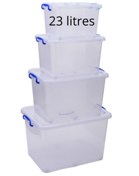 Image sur Boîte de rangement transparente 23 litres