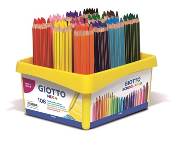 Image de Crayons de couleur Giotto Mega, les 108