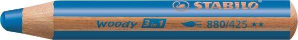 Image sur Crayons Woody 3 en 1 bleu, les 5