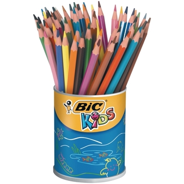 Image de Crayons de couleur Bic Kids Evolution, pot de 60