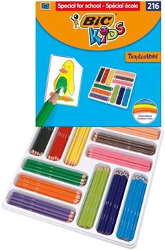 Image de Crayons Bic Kids Tropicolor, le classpack de 216